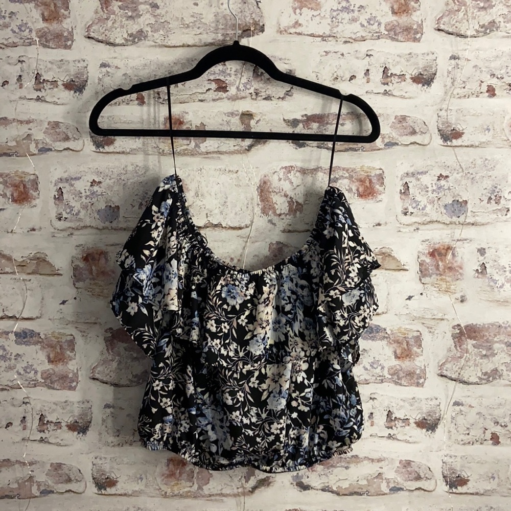 Paper Crane Cropped Blouse